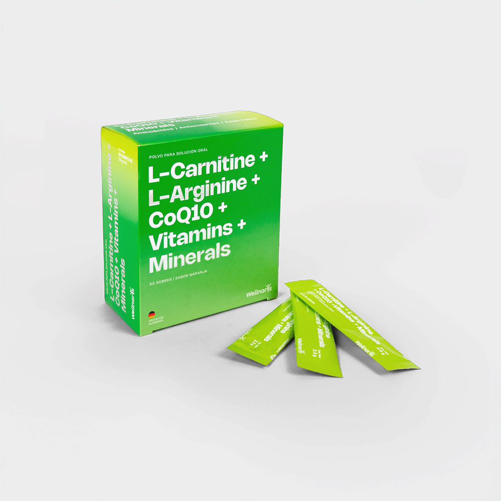 L-carnitine + L-arginine + CoQ10 + Vitamins + Minerals